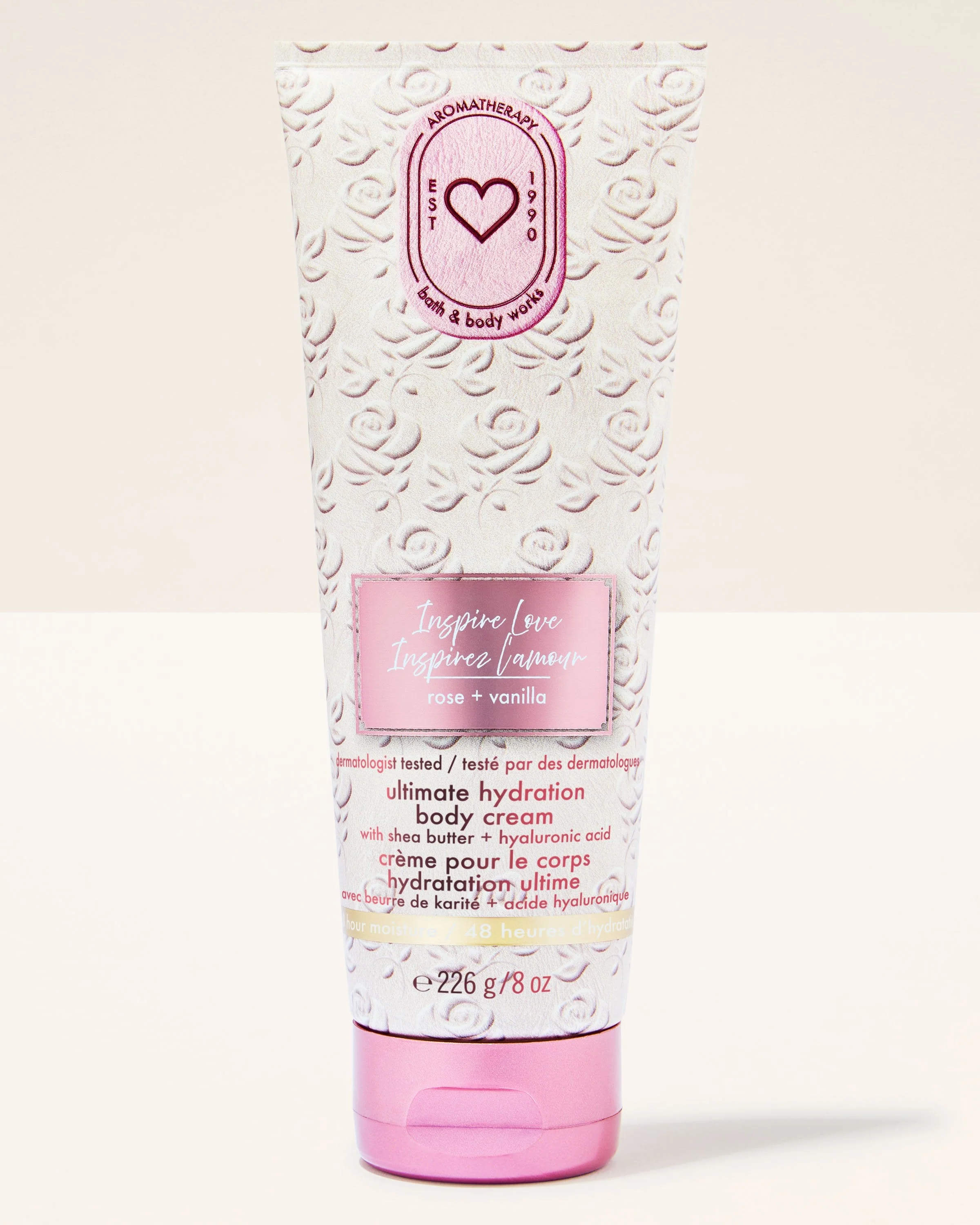 Inspire Love: Rose + Vanilla Ultimate Hydration Body Cream