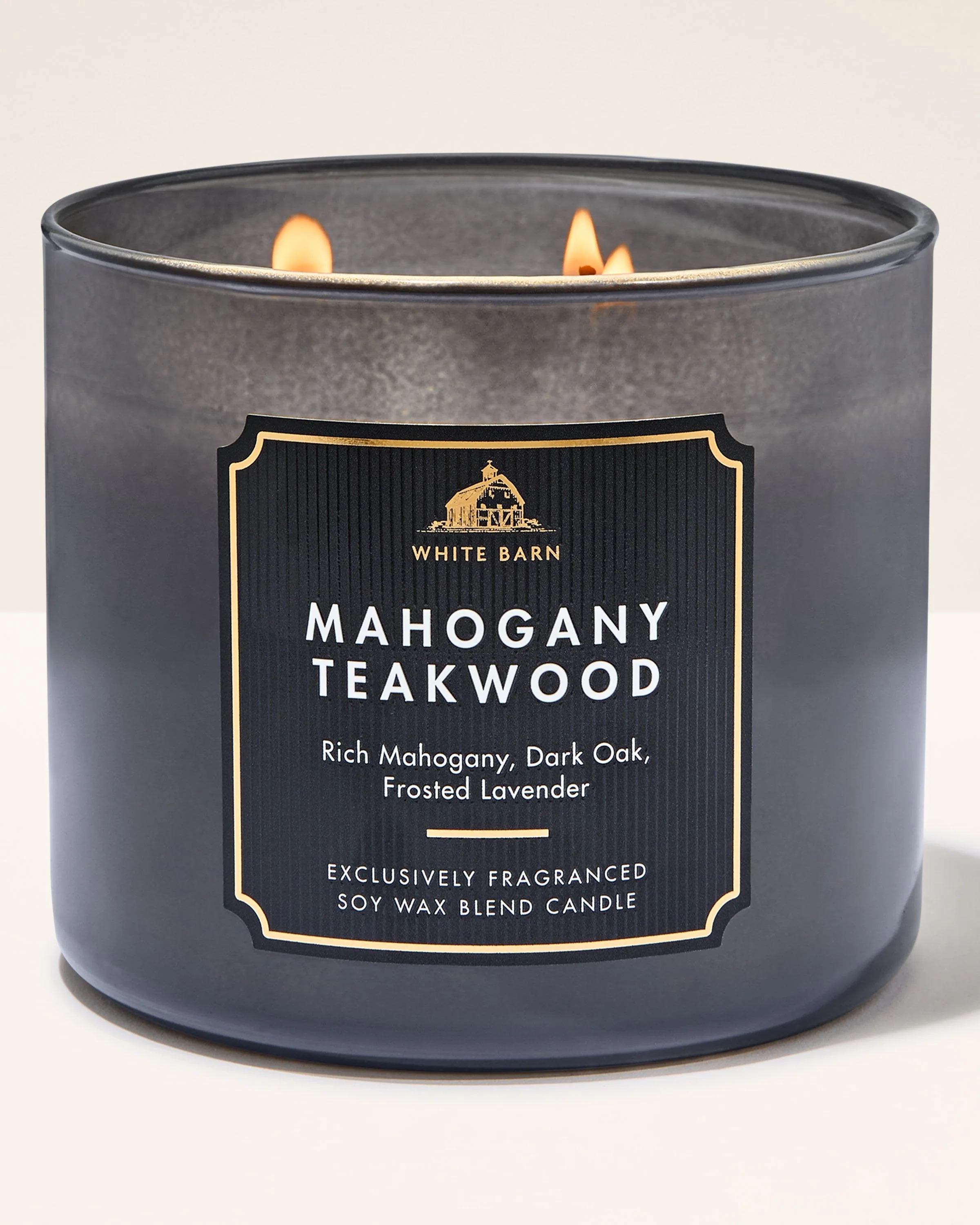 Mahogany Teakwood 3-Wick Candle