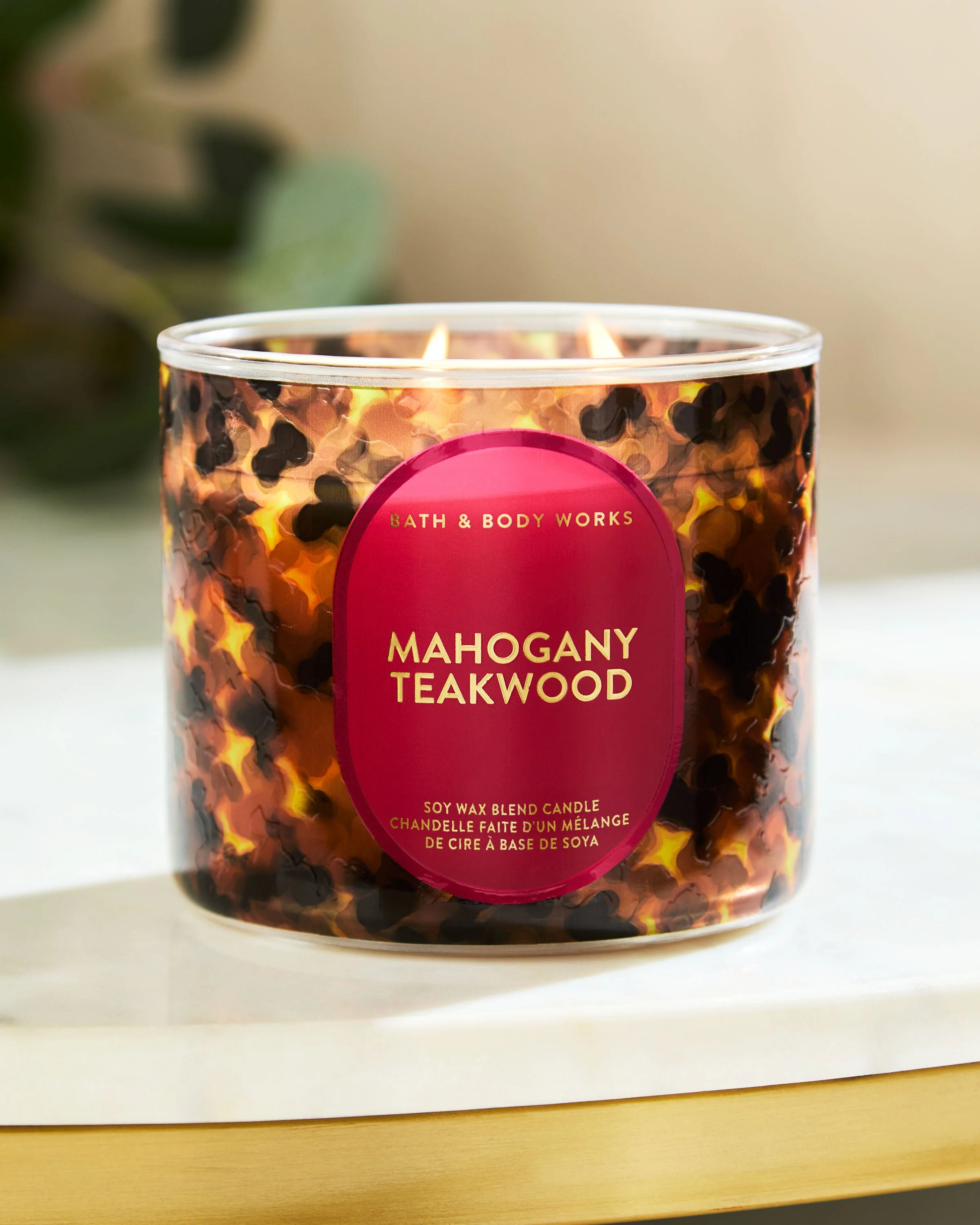 Mahogany Teakwood 3-Wick Candle - Image 4