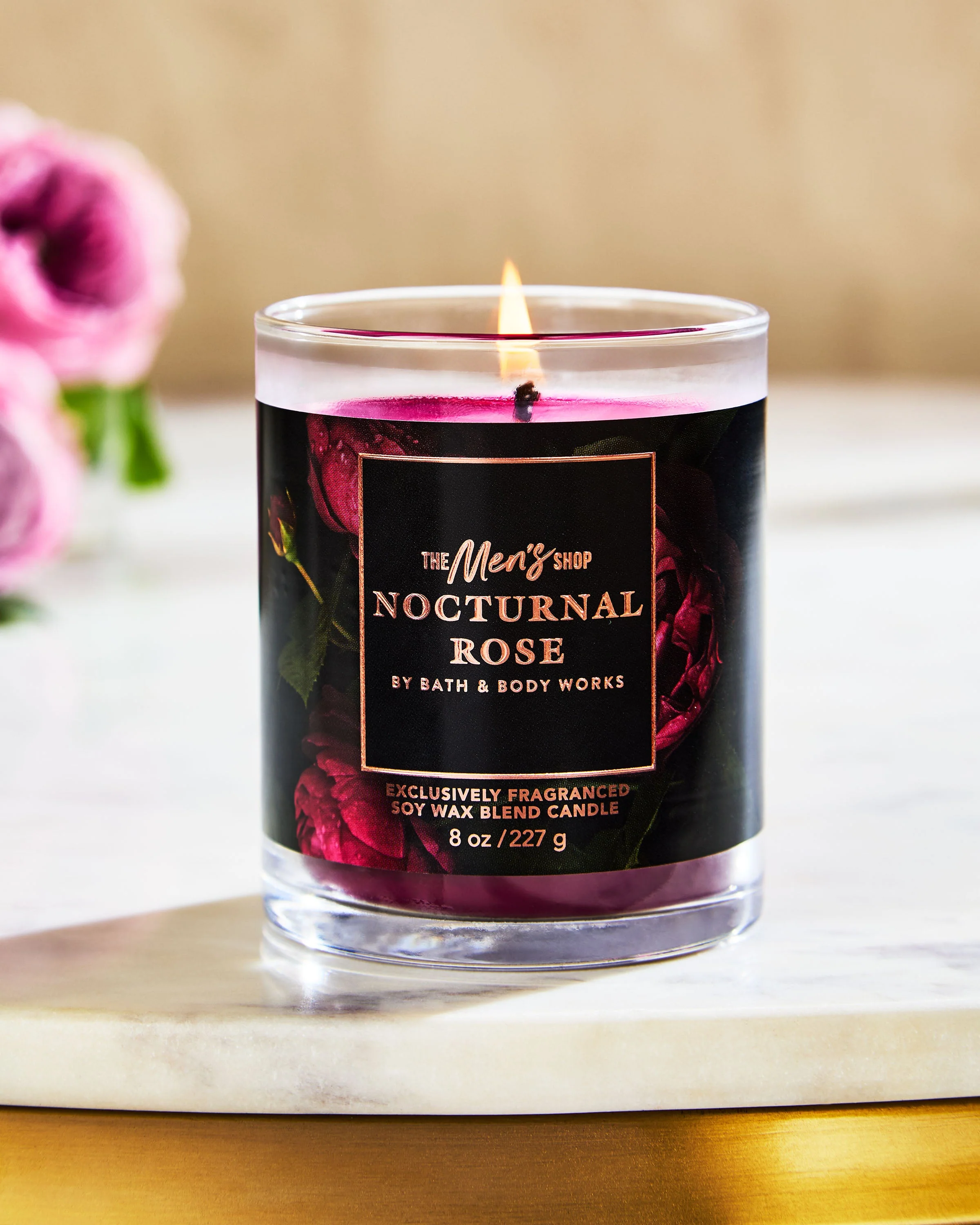 Nocturnal Rose Single Wick Candle - Image 4