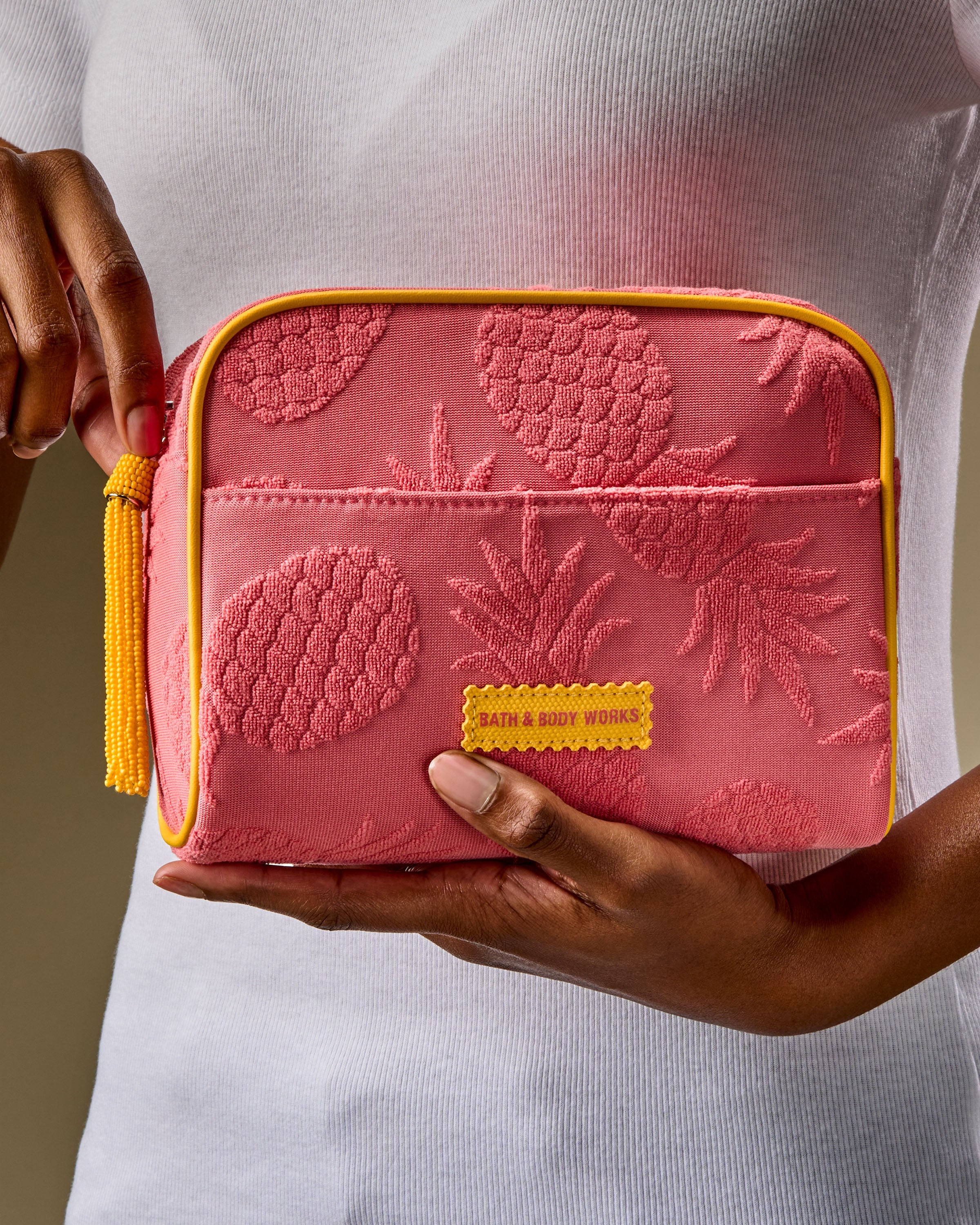 Pink Pineapple Cos Bag Cosmetic Bag - Image 3