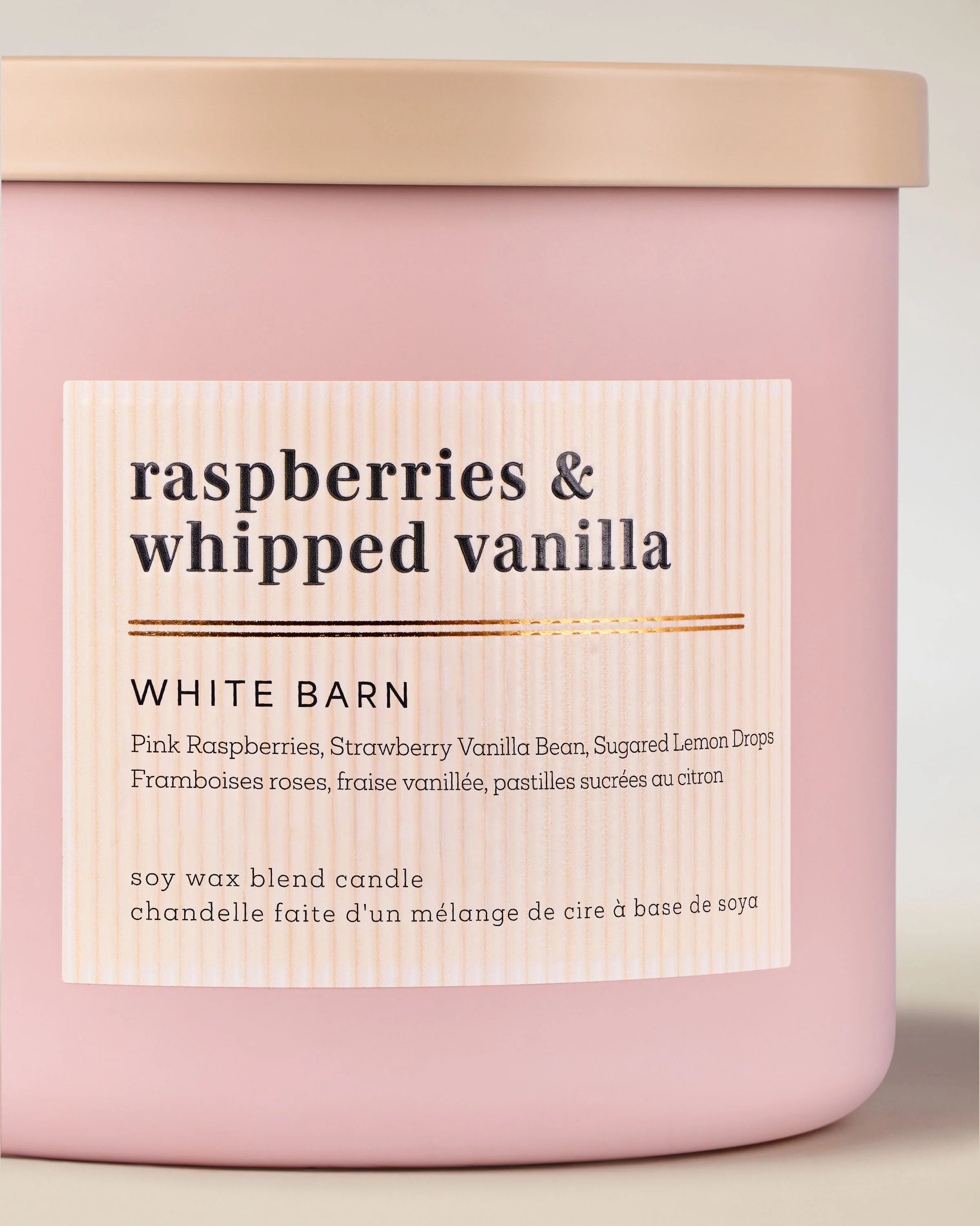 Raspberries & Whipped Vanilla 3-Wick Candle - Image 2
