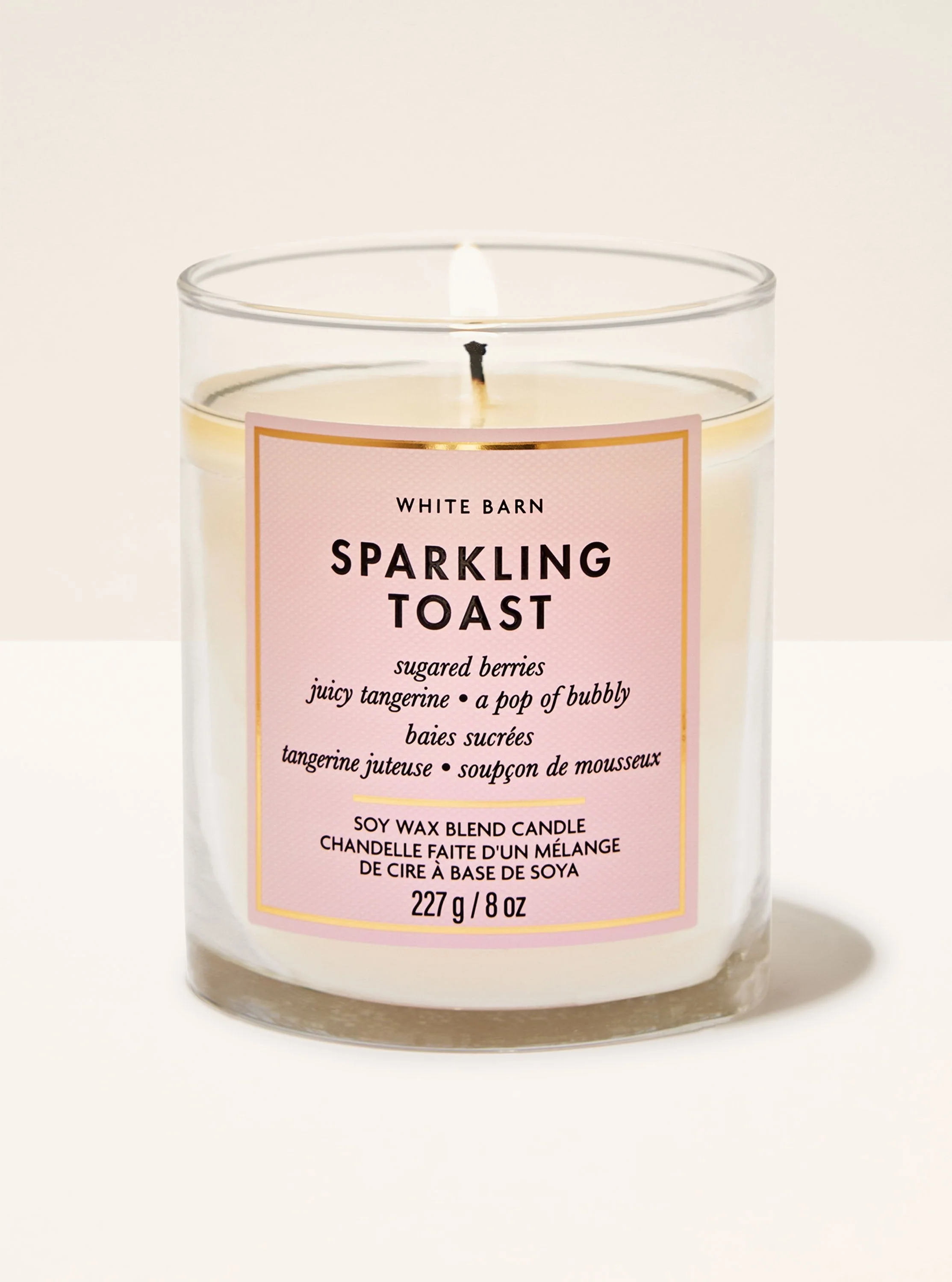 Sparkling Toast Single Wick Candle