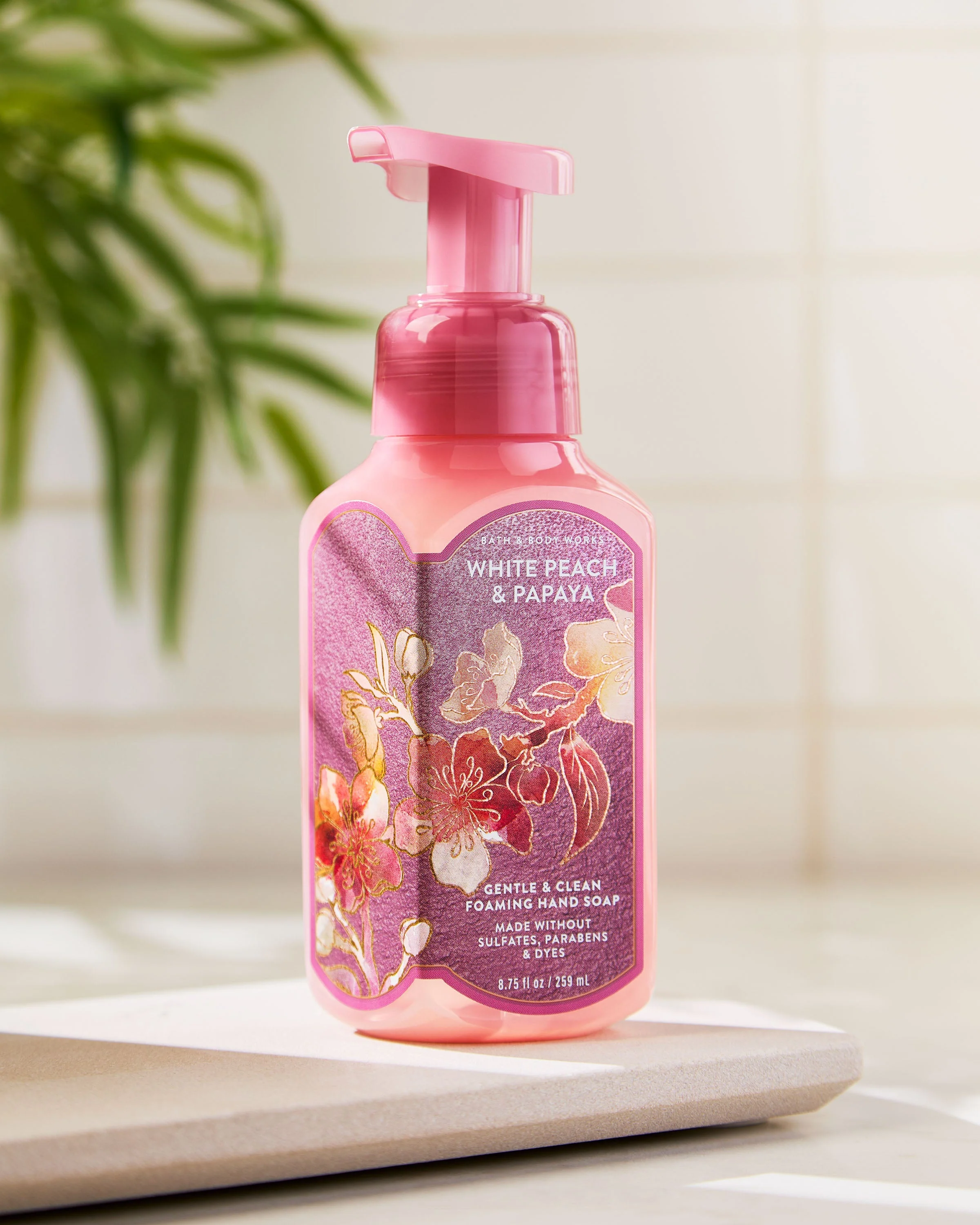 White Peach & Papaya Gentle & Clean Foaming Hand Soap - Image 5